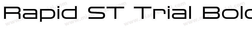 Rapid ST Trial Bold Extended字体转换